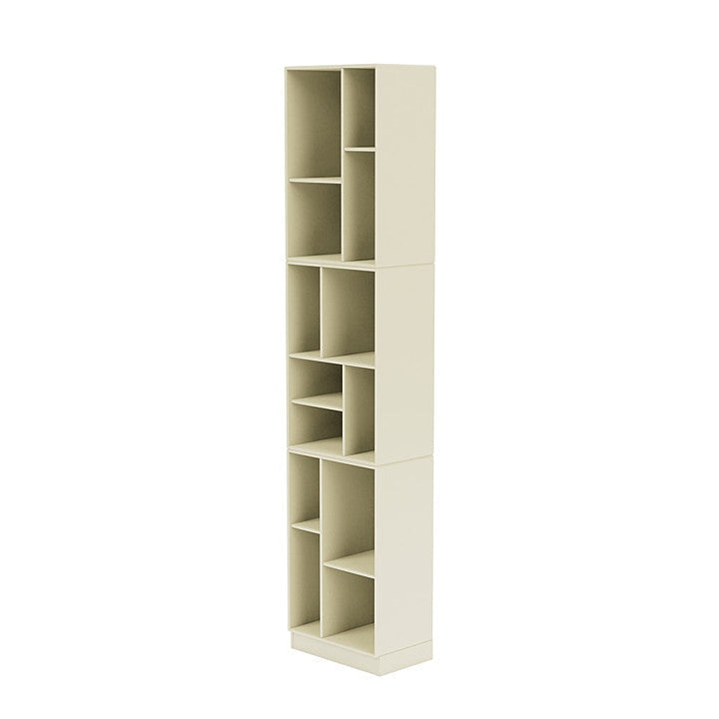 [product_category]-Montana Loom High Bookcase With 7 Cm Plinth, Vanilla White-Montana Furniture-5714322263993-0000LOOM-150-07-MON-1