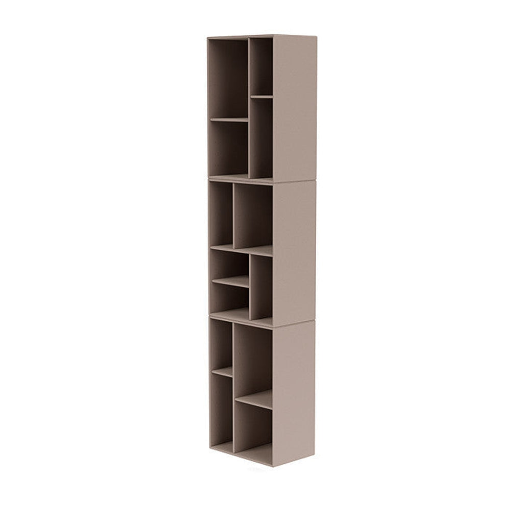 [product_category]-Montana Loom High Bookcase With Suspension Rail, Mushroom Brown-Montana Furniture-5714322263580-0000LOOM-137-04-MON-1