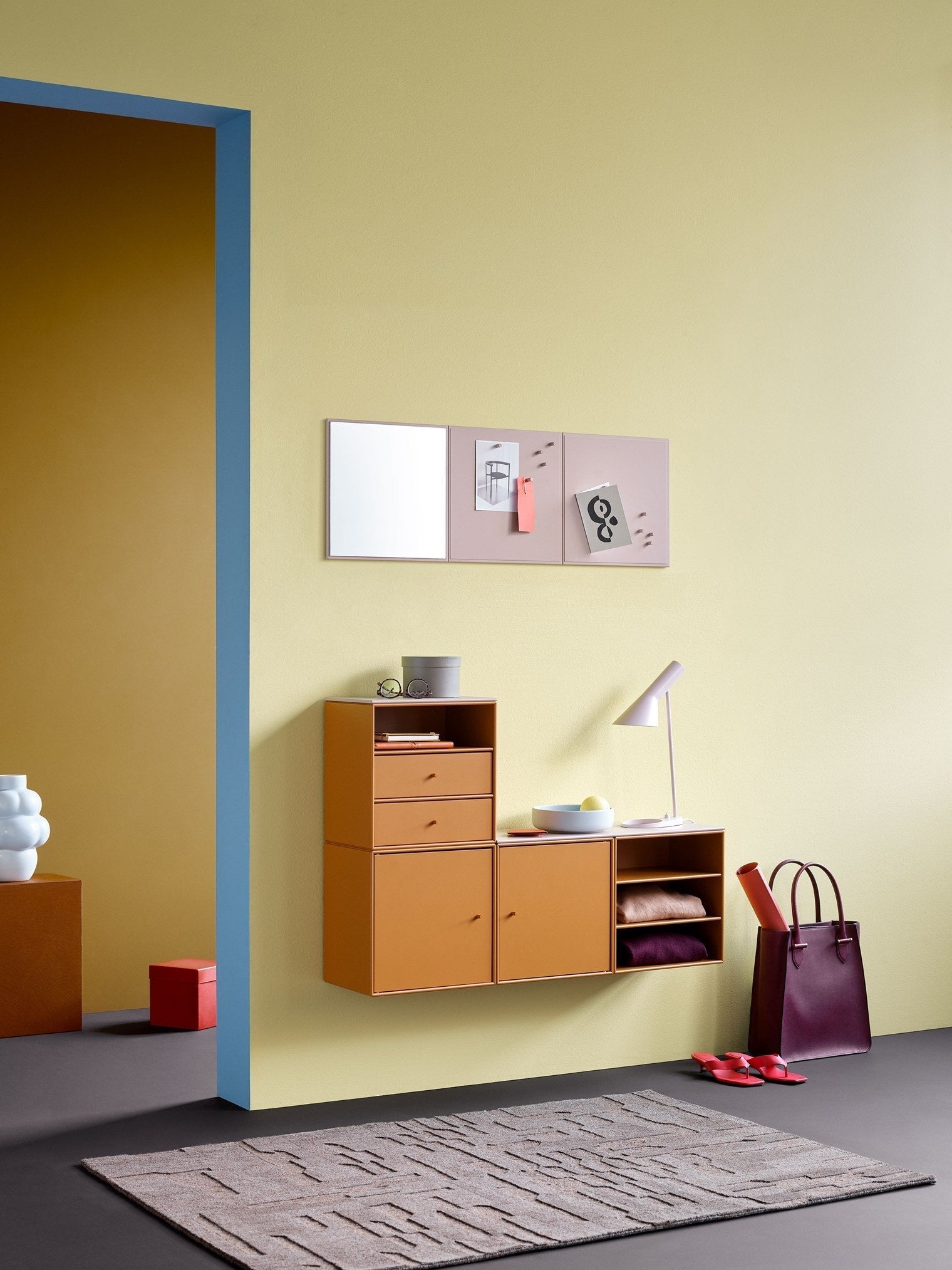 [product_category]-Montana Mini Msq Mirror, Chamomile Yellow-Montana Furniture-5714322691307-000MSQ-159-MON-5