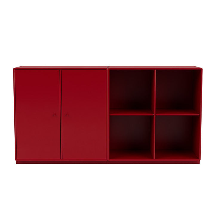 [product_category]-Montana Pair Classic Sideboard With 3 Cm Plinth, Beetroot Red-Montana Furniture-5714322267441-0000PAIR-165-06-MON-2