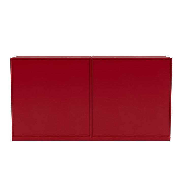 [product_category]-Montana Pair Classic Sideboard With 3 Cm Plinth, Beetroot Red-Montana Furniture-5714322267441-0000PAIR-165-06-MON-4