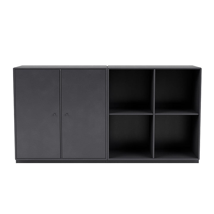 [product_category]-Montana Pair Classic Sideboard With 3 Cm Plinth, Carbon Black-Montana Furniture-5714322267601-0000PAIR-36-06-MON-2