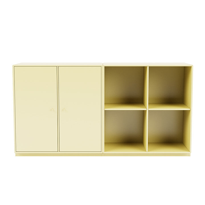 [product_category]-Montana Pair Classic Sideboard With 3 Cm Plinth, Chamomile Yellow-Montana Furniture-5714322266963-0000PAIR-159-06-MON-2