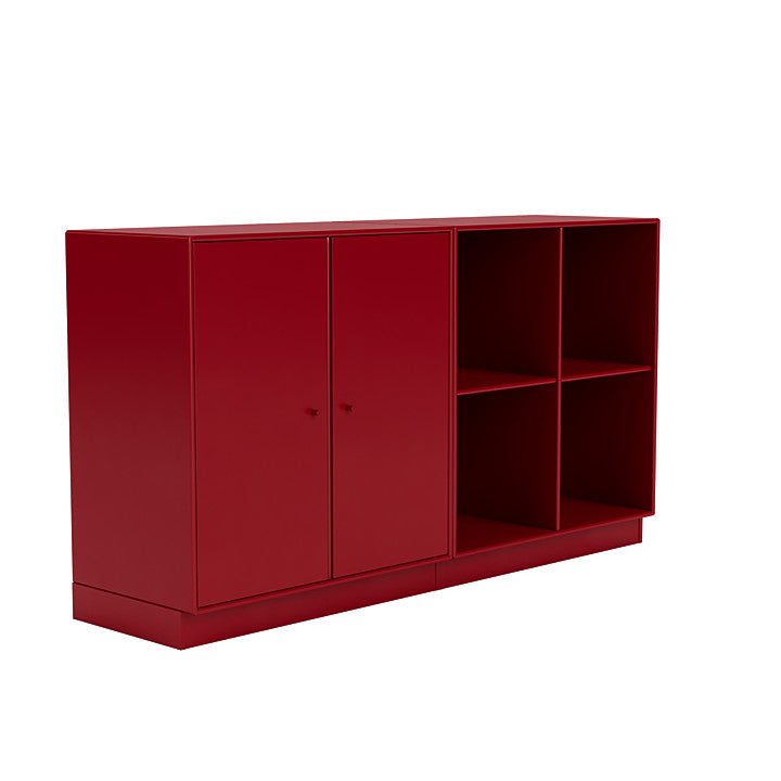[product_category]-Montana Pair Classic Sideboard With 7 Cm Plinth, Beetroot Red-Montana Furniture-5714322267458-0000PAIR-165-07-MON-3