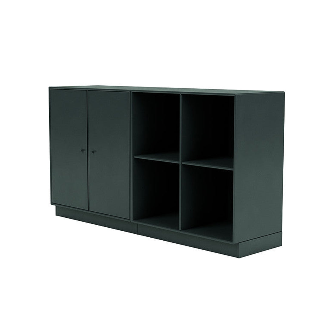 [product_category]-Montana Pair Classic Sideboard With 7 Cm Plinth, Black Jade-Montana Furniture-5714322267298-0000PAIR-163-07-MON-1