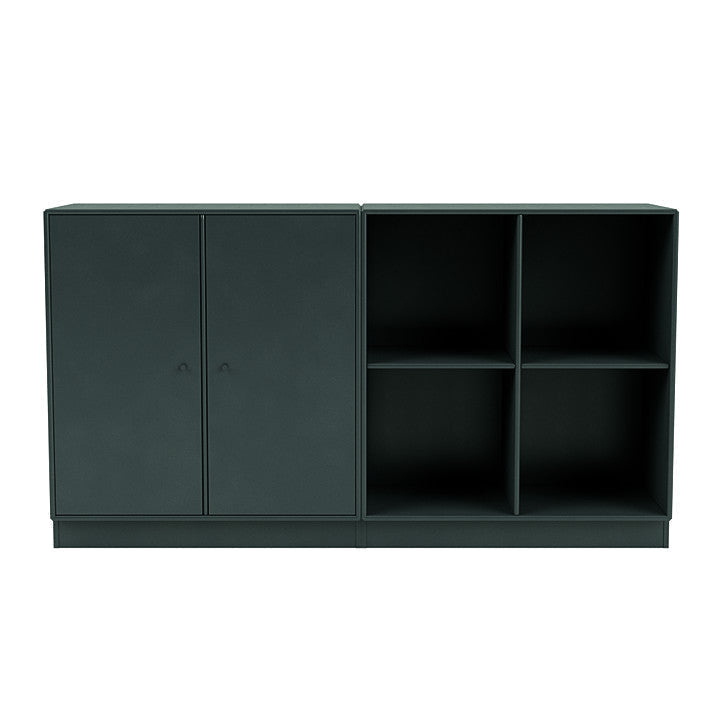 [product_category]-Montana Pair Classic Sideboard With 7 Cm Plinth, Black Jade-Montana Furniture-5714322267298-0000PAIR-163-07-MON-2