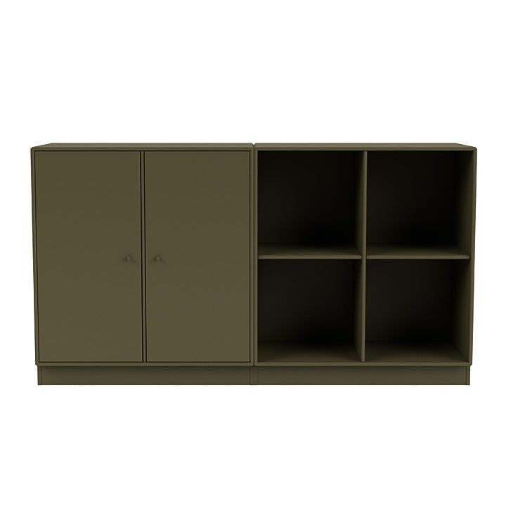 [product_category]-Montana Pair Classic Sideboard With 7 Cm Plinth, Oregano Green-Montana Furniture-5714322265454-0000PAIR-139-07-MON-2