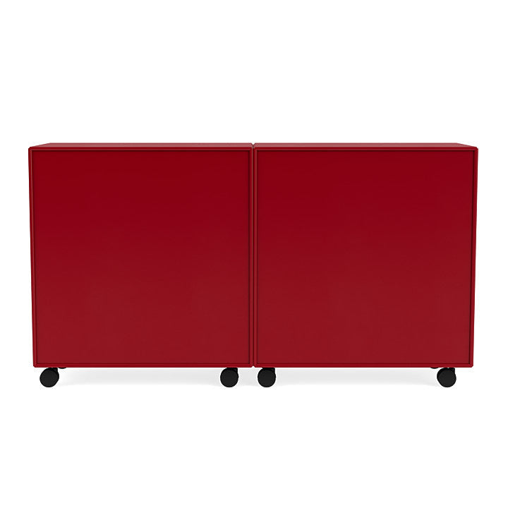 [product_category]-Montana Pair Classic Sideboard With Castors, Beetroot Red-Montana Furniture-5714322267434-0000PAIR-165-05-MON-4