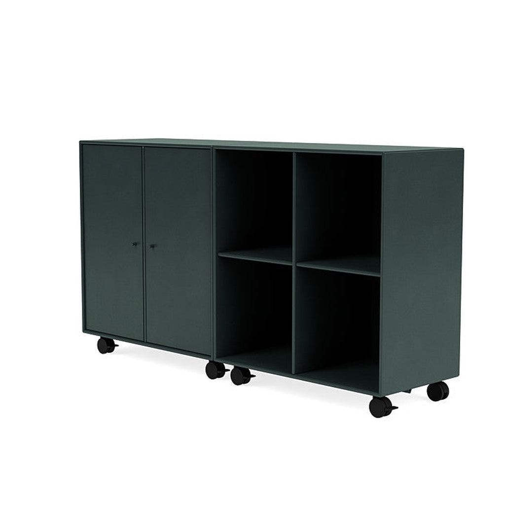 [product_category]-Montana Pair Classic Sideboard With Castors, Black Jade-Montana Furniture-5714322267274-0000PAIR-163-05-MON-1