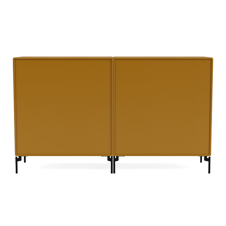 [product_category]-Montana Pair Classic Sideboard With Legs, Amber/Black-Montana Furniture-5714322265652-0000PAIR-142-03-MON-4