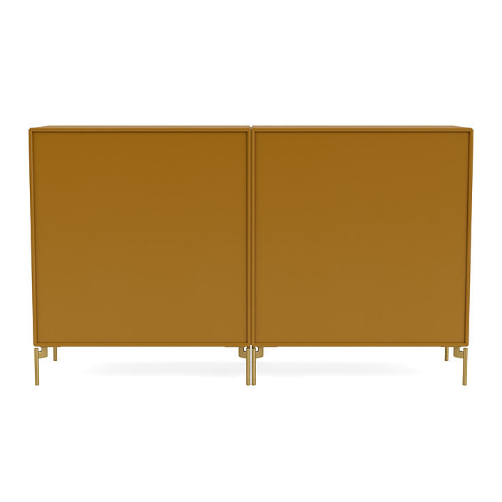 [product_category]-Montana Pair Classic Sideboard With Legs, Amber/Brass-Montana Furniture-5714322265706-0000PAIR-142-09-MON-4