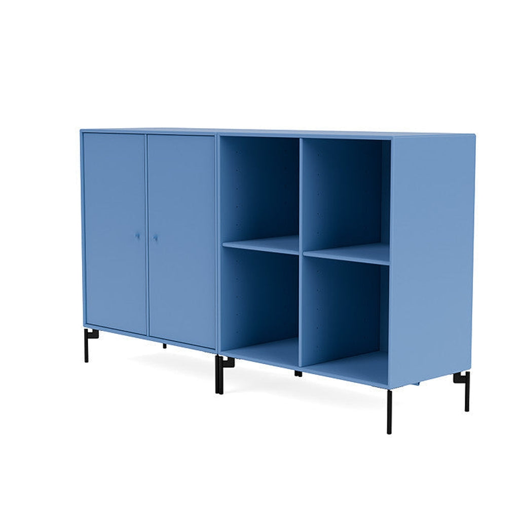[product_category]-Montana Pair Classic Sideboard With Legs, Azure Blue/Black-Montana Furniture-5714322266536-0000PAIR-154-03-MON-1