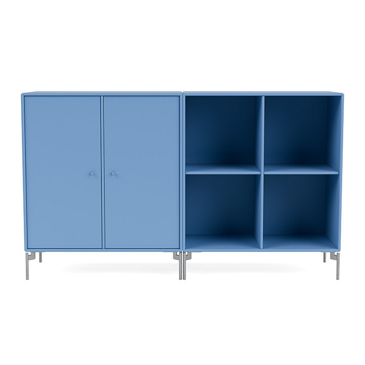 [product_category]-Montana Pair Classic Sideboard With Legs, Azure Blue/Matt Chrome-Montana Furniture-5714322266512-0000PAIR-154-01-MON-2