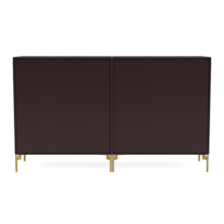 [product_category]-Montana Pair Classic Sideboard With Legs, Balsamic/Brass-Montana Furniture-5714322267069-0000PAIR-160-09-MON-4