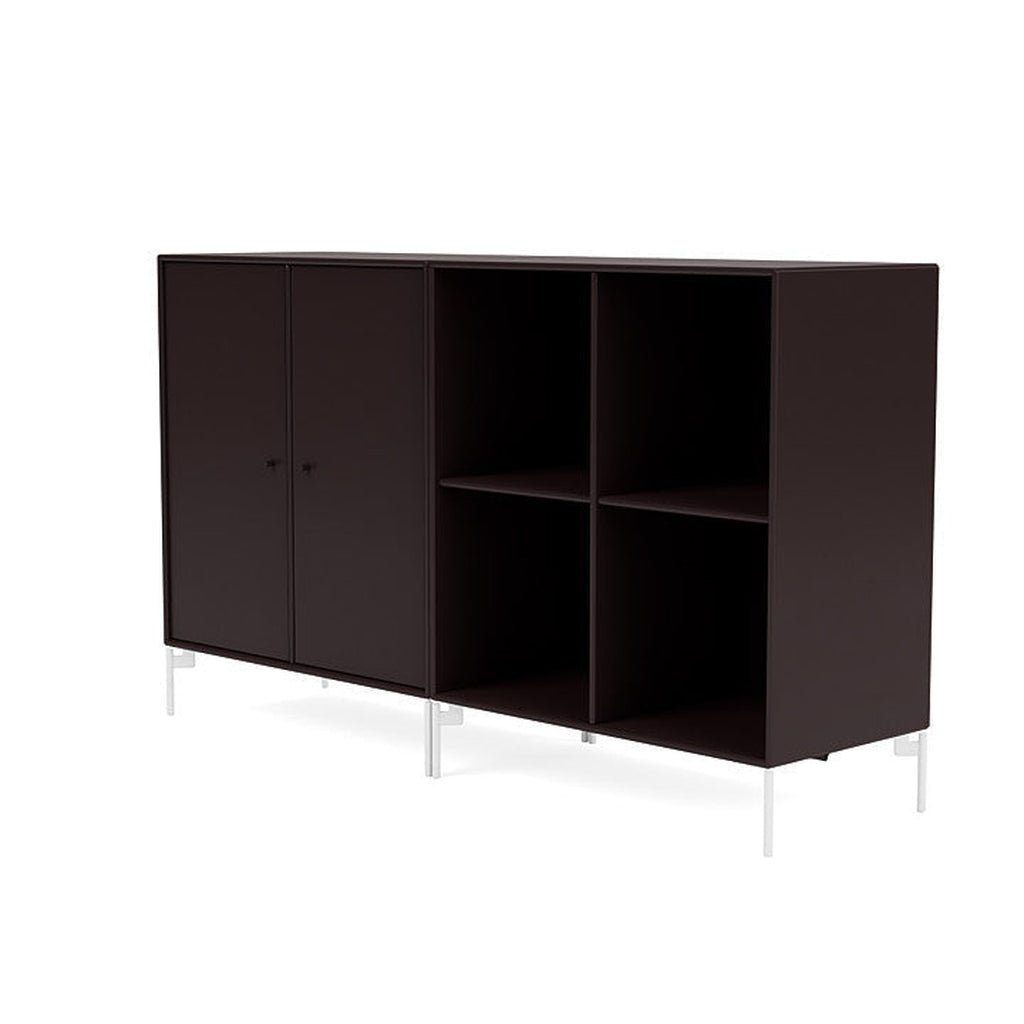 [product_category]-Montana Pair Classic Sideboard With Legs, Balsamic/Snow White-Montana Furniture-5714322267007-0000PAIR-160-02-MON-1