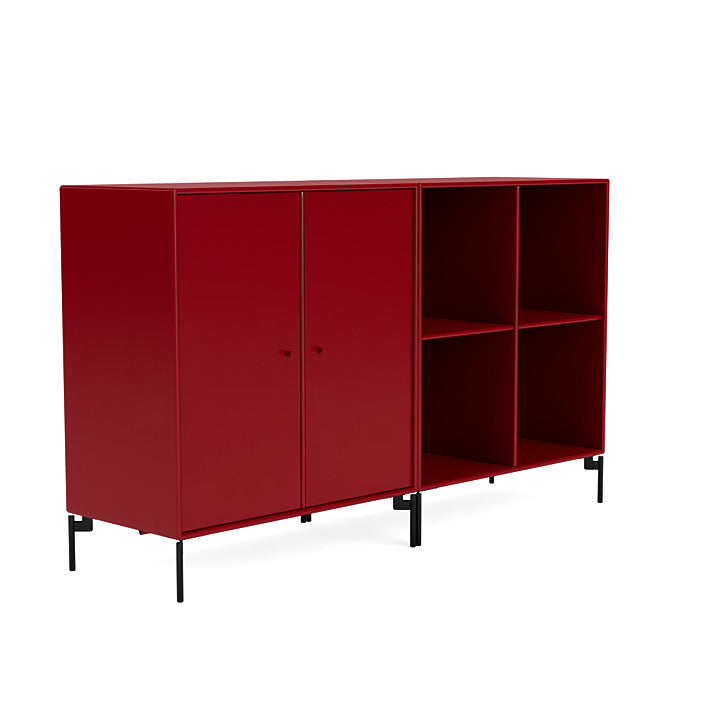 [product_category]-Montana Pair Classic Sideboard With Legs, Beetroot/Black-Montana Furniture-5714322267410-0000PAIR-165-03-MON-3