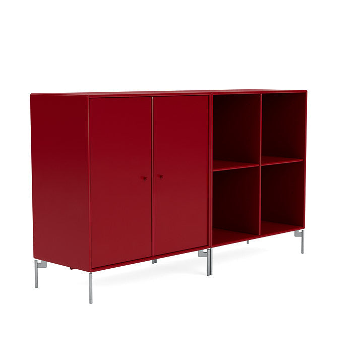 [product_category]-Montana Pair Classic Sideboard With Legs, Beetroot/Matt Chrome-Montana Furniture-5714322267397-0000PAIR-165-01-MON-3