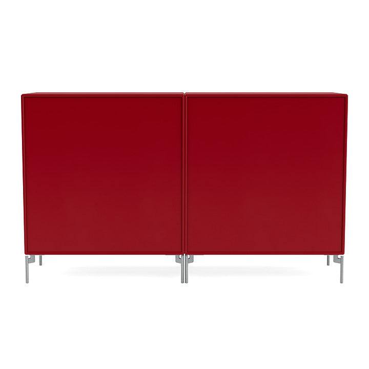 [product_category]-Montana Pair Classic Sideboard With Legs, Beetroot/Matt Chrome-Montana Furniture-5714322267397-0000PAIR-165-01-MON-4