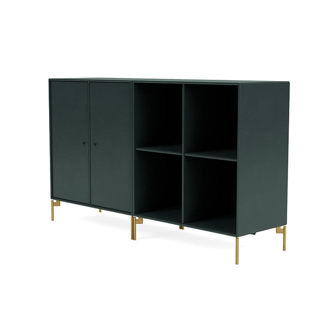 [product_category]-Montana Pair Classic Sideboard With Legs, Black Jade/Brass-Montana Furniture-5714322267304-0000PAIR-163-09-MON-1