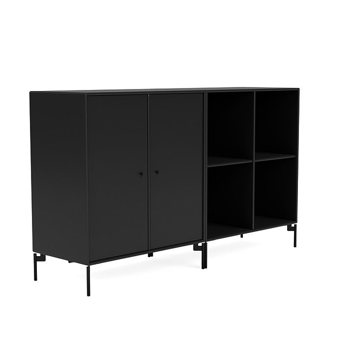 [product_category]-Montana Pair Classic Sideboard With Legs, Black/Black-Montana Furniture-5714322264778-0000PAIR-05-03-MON-3