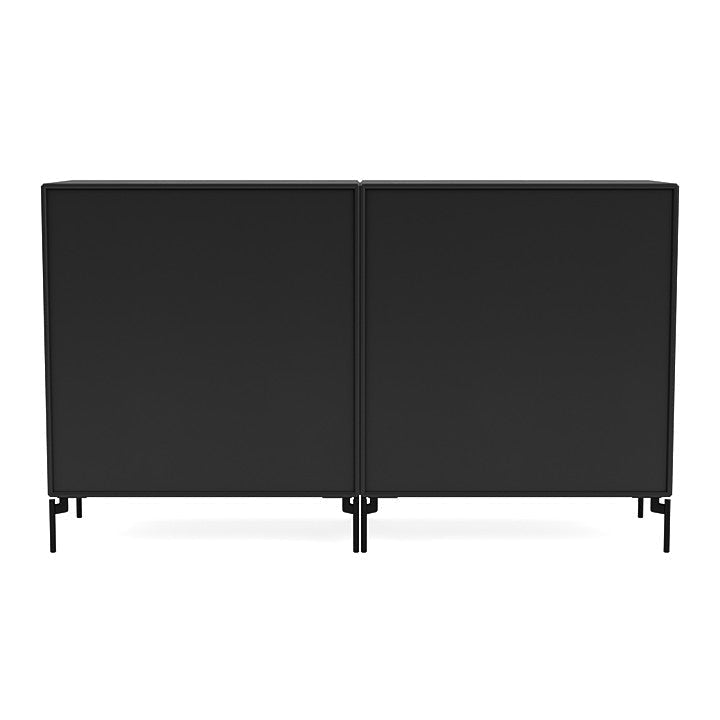 [product_category]-Montana Pair Classic Sideboard With Legs, Black/Black-Montana Furniture-5714322264778-0000PAIR-05-03-MON-4