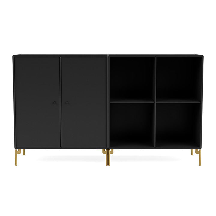 [product_category]-Montana Pair Classic Sideboard With Legs, Black/Brass-Montana Furniture-5714322264822-0000PAIR-05-09-MON-2