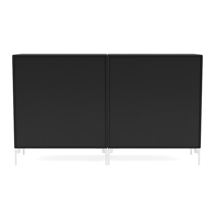 [product_category]-Montana Pair Classic Sideboard With Legs, Black/Snow White-Montana Furniture-5714322264761-0000PAIR-05-02-MON-4