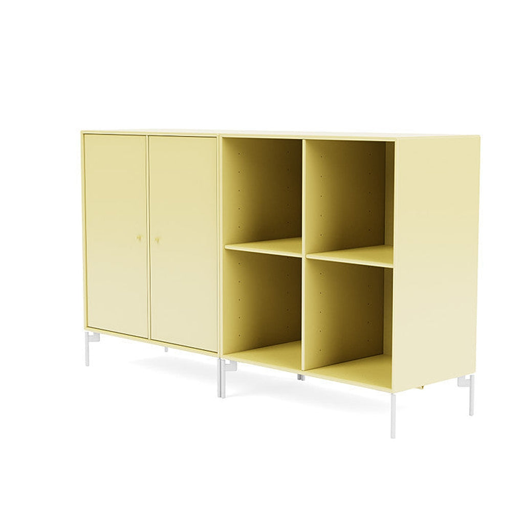 [product_category]-Montana Pair Classic Sideboard With Legs, Camomile/Snow White-Montana Furniture-5714322266925-0000PAIR-159-02-MON-1