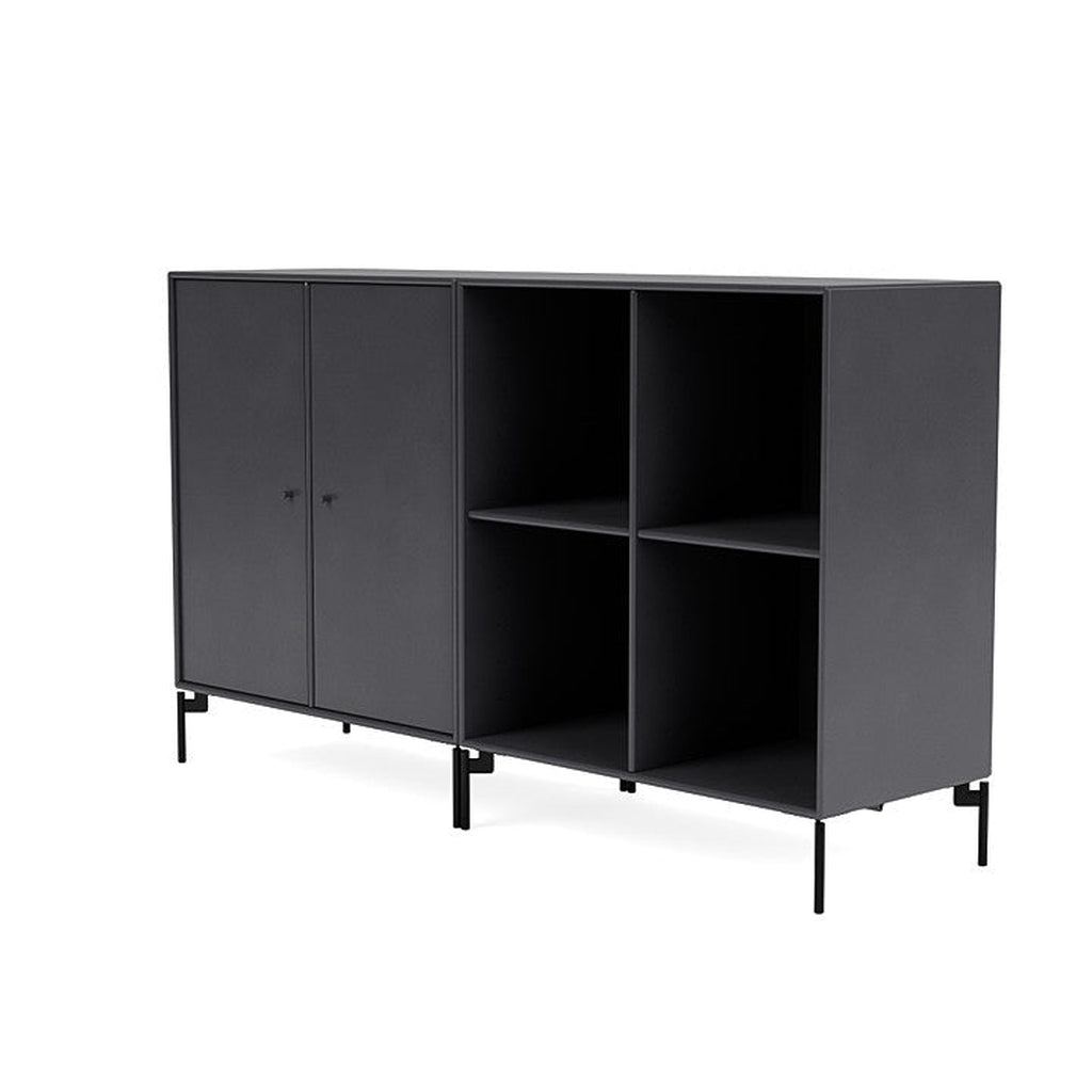 [product_category]-Montana Pair Classic Sideboard With Legs, Carbon Black/Black-Montana Furniture-5714322267571-0000PAIR-36-03-MON-1