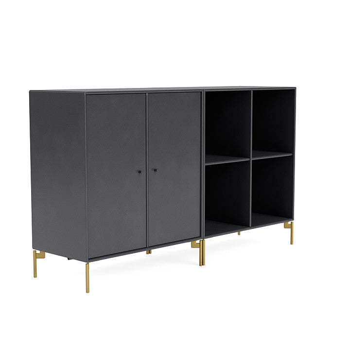 [product_category]-Montana Pair Classic Sideboard With Legs, Carbon Black/Brass-Montana Furniture-5714322267625-0000PAIR-36-09-MON-3