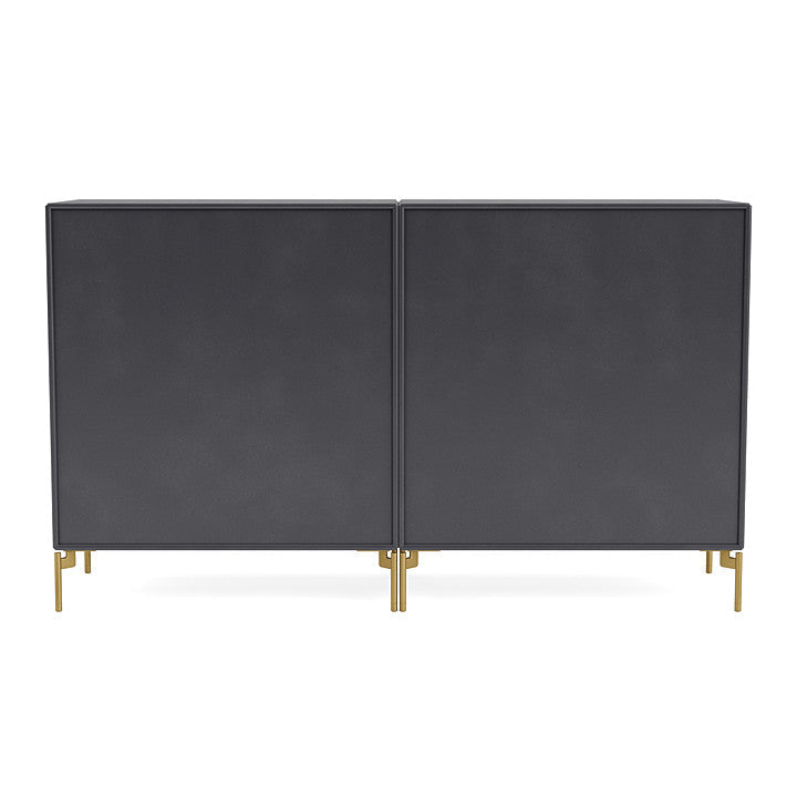[product_category]-Montana Pair Classic Sideboard With Legs, Carbon Black/Brass-Montana Furniture-5714322267625-0000PAIR-36-09-MON-4