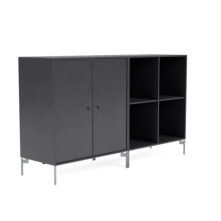 [product_category]-Montana Pair Classic Sideboard With Legs, Carbon Black/Matt Chrome-Montana Furniture-5714322267557-0000PAIR-36-01-MON-3