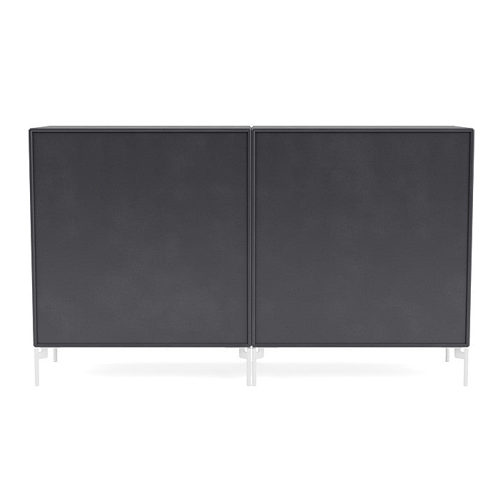 [product_category]-Montana Pair Classic Sideboard With Legs, Carbon Black/Snow White-Montana Furniture-5714322267564-0000PAIR-36-02-MON-4