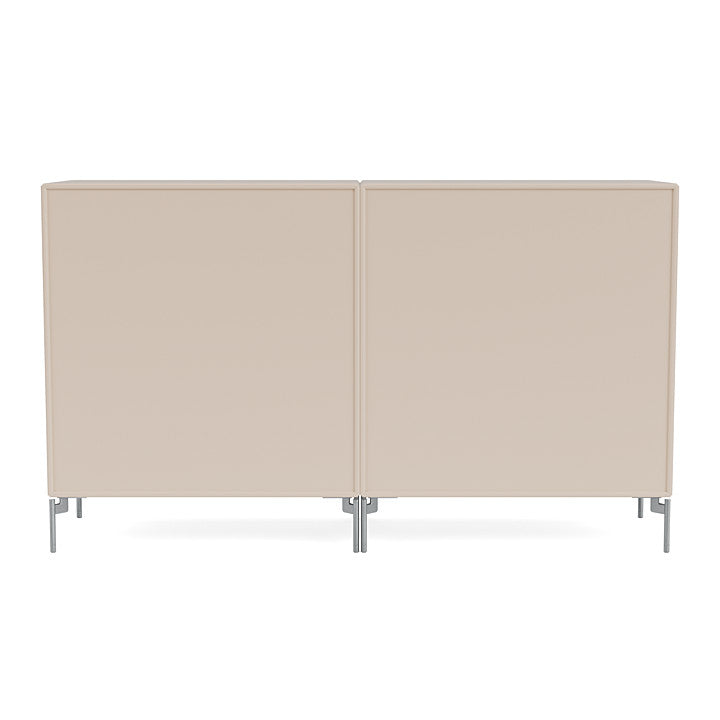 [product_category]-Montana Pair Classic Sideboard With Legs, Clay/Matt Chrome-Montana Furniture-5715288347697-0000PAIR-168-01-MON-4