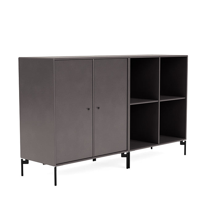 [product_category]-Montana Pair Classic Sideboard With Legs, Coffee/Black-Montana Furniture-5714322267496-0000PAIR-35-03-MON-3