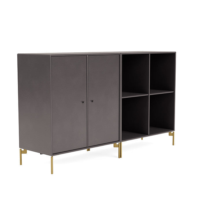 [product_category]-Montana Pair Classic Sideboard With Legs, Coffee/Brass-Montana Furniture-5714322267540-0000PAIR-35-09-MON-3