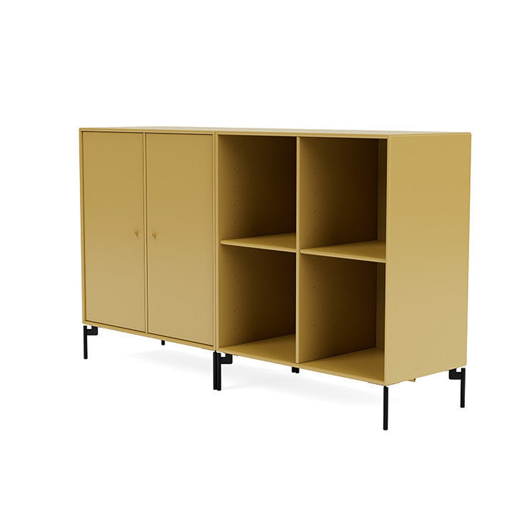 [product_category]-Montana Pair Classic Sideboard With Legs, Cumin/Black-Montana Furniture-5714322266772-0000PAIR-157-03-MON-1