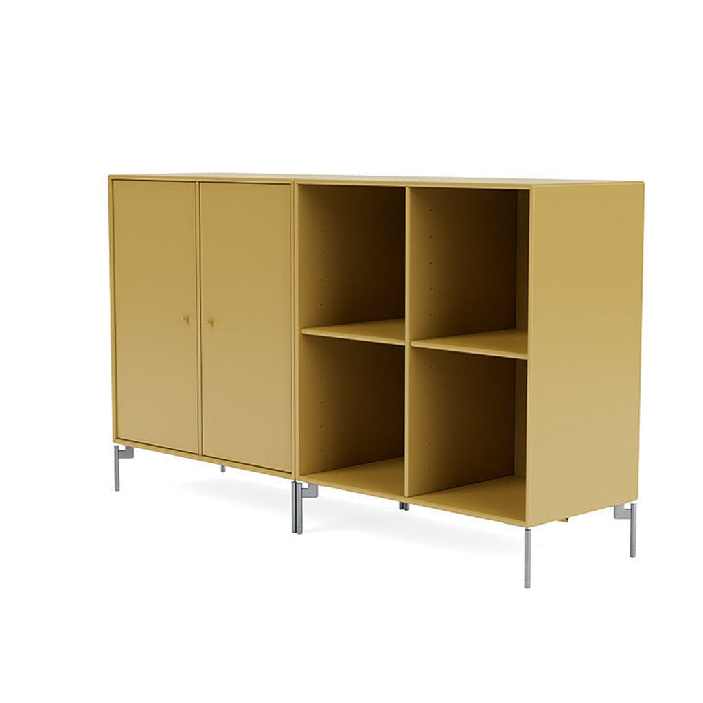 [product_category]-Montana Pair Classic Sideboard With Legs, Cumin/Matt Chrome-Montana Furniture-5714322266758-0000PAIR-157-01-MON-1