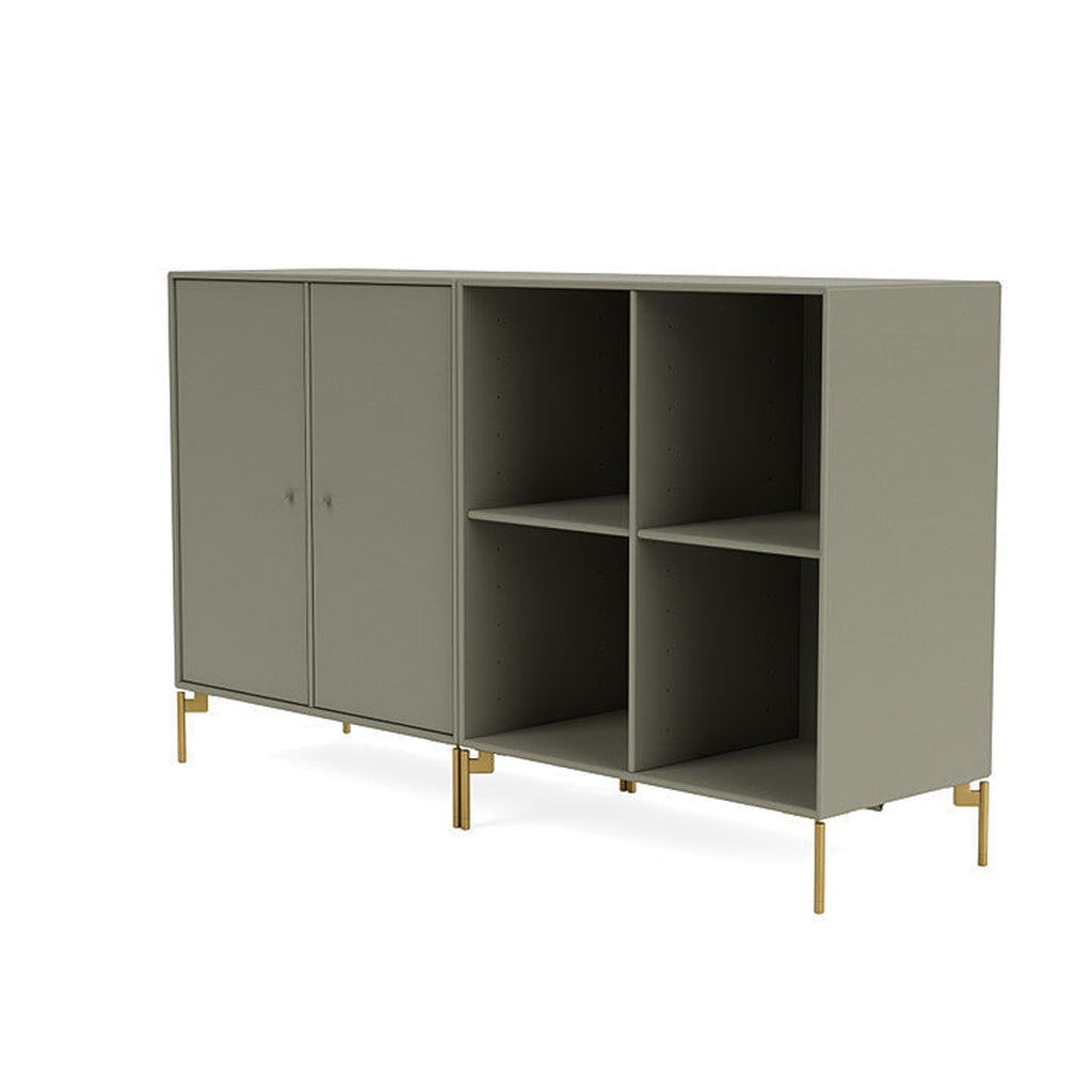 [product_category]-Montana Pair Classic Sideboard With Legs, Fennel/Brass-Montana Furniture-5714322265867-0000PAIR-144-09-MON-1