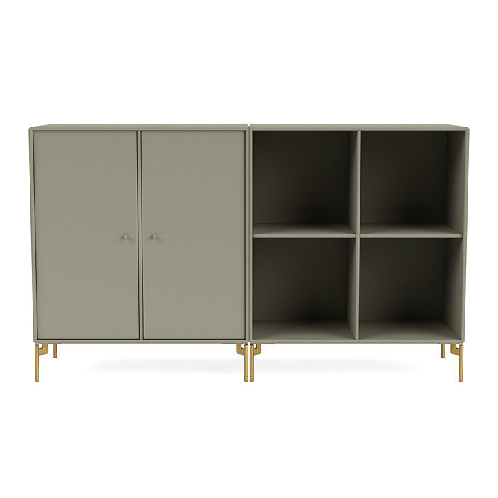 [product_category]-Montana Pair Classic Sideboard With Legs, Fennel/Brass-Montana Furniture-5714322265867-0000PAIR-144-09-MON-2