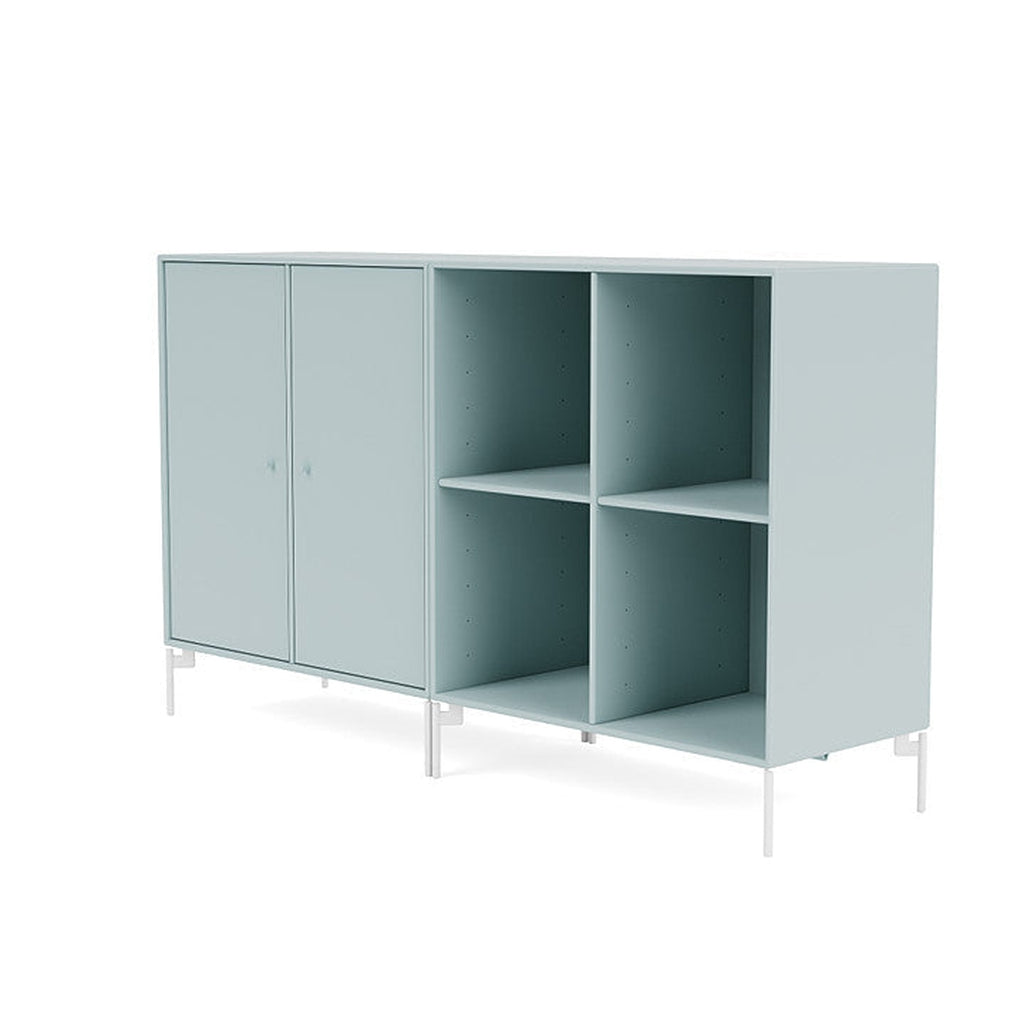 [product_category]-Montana Pair Classic Sideboard With Legs, Flint/Snow White-Montana Furniture-5714322266123-0000PAIR-148-02-MON-1