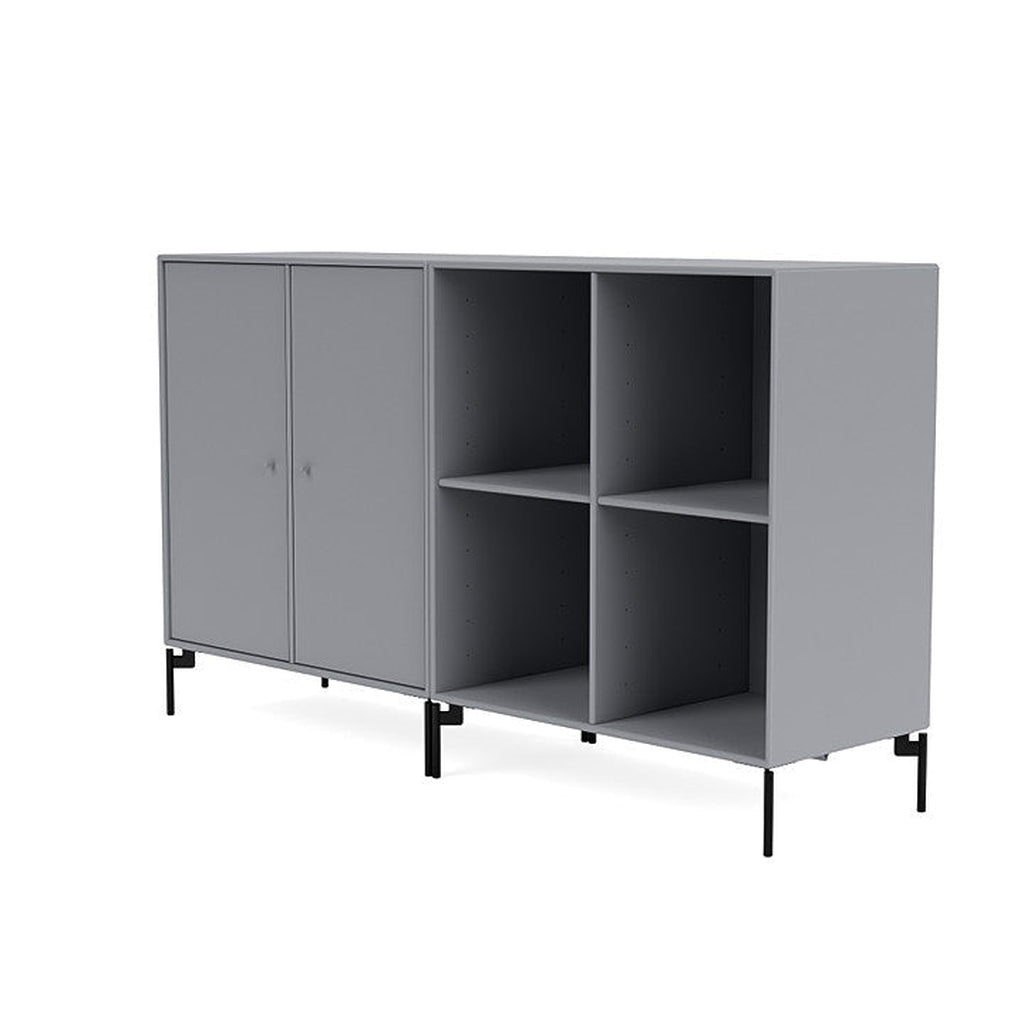[product_category]-Montana Pair Classic Sideboard With Legs, Graphic/Black-Montana Furniture-5714322264938-0000PAIR-100-03-MON-1