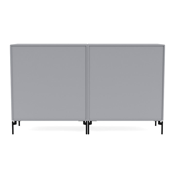 [product_category]-Montana Pair Classic Sideboard With Legs, Graphic/Black-Montana Furniture-5714322264938-0000PAIR-100-03-MON-4
