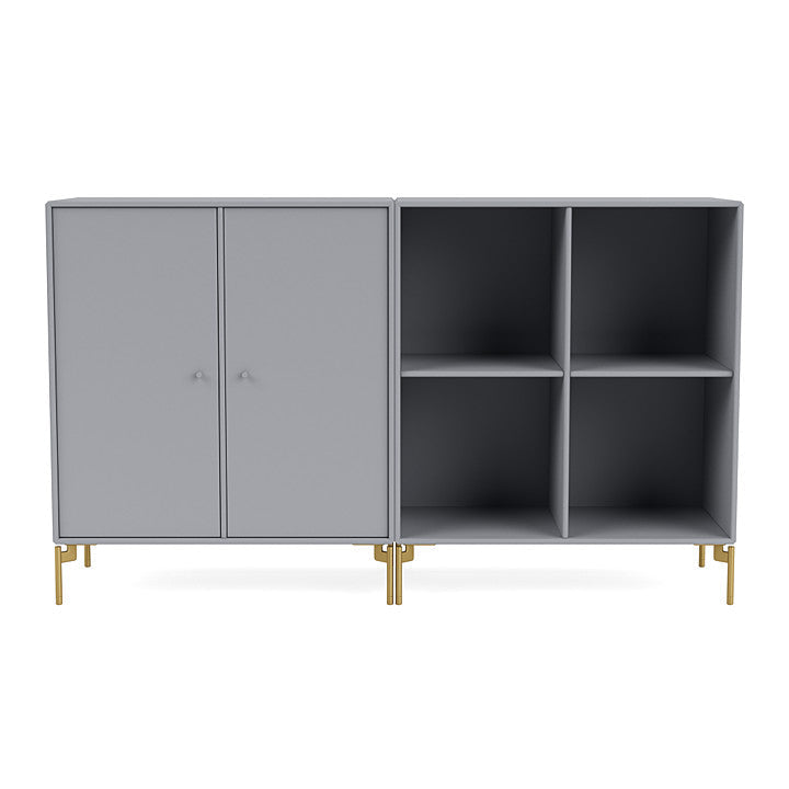 [product_category]-Montana Pair Classic Sideboard With Legs, Graphic/Brass-Montana Furniture-5714322264983-0000PAIR-100-09-MON-2
