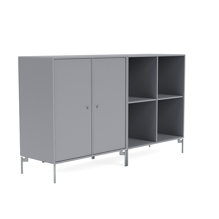 [product_category]-Montana Pair Classic Sideboard With Legs, Graphic/Matt Chrome-Montana Furniture-5714322264914-0000PAIR-100-01-MON-3