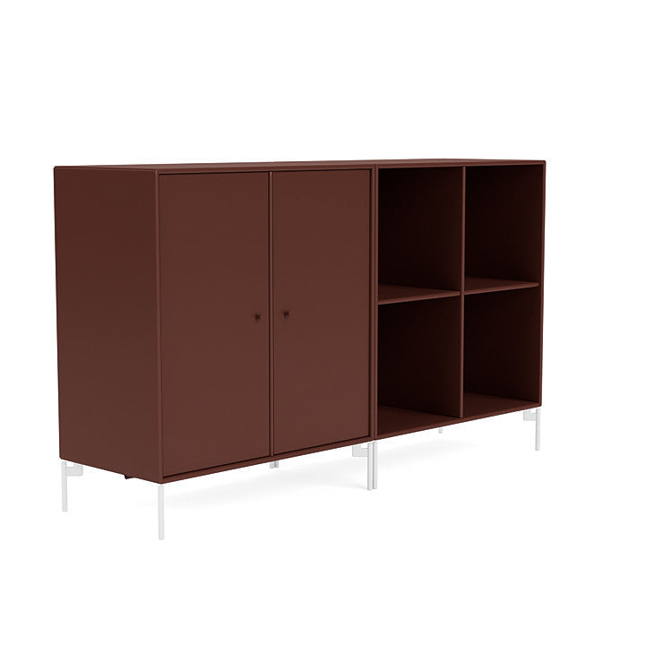 [product_category]-Montana Pair Classic Sideboard With Legs, Masala/Snow White-Montana Furniture-5714322266604-0000PAIR-155-02-MON-3