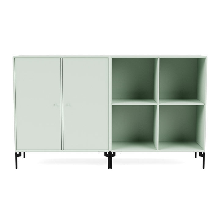 [product_category]-Montana Pair Classic Sideboard With Legs, Mist/Black-Montana Furniture-5714322267090-0000PAIR-161-03-MON-2