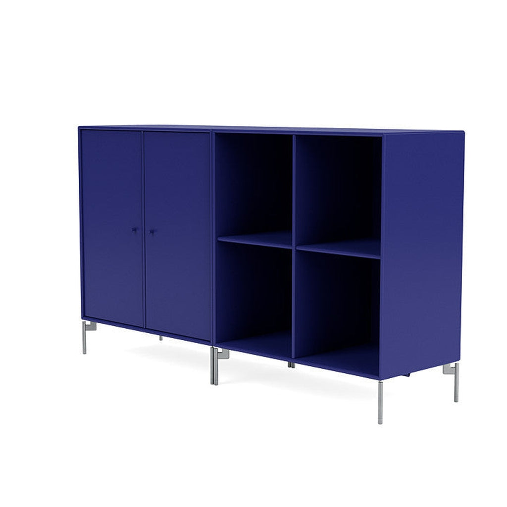 [product_category]-Montana Pair Classic Sideboard With Legs, Monarch Blue/Matt Chrome-Montana Furniture-5714322265072-0000PAIR-135-01-MON-1