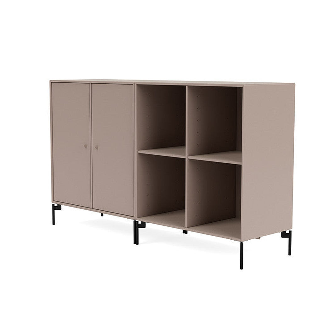 [product_category]-Montana Pair Classic Sideboard With Legs, Mushroom Brown/Black-Montana Furniture-5714322265256-0000PAIR-137-03-MON-1