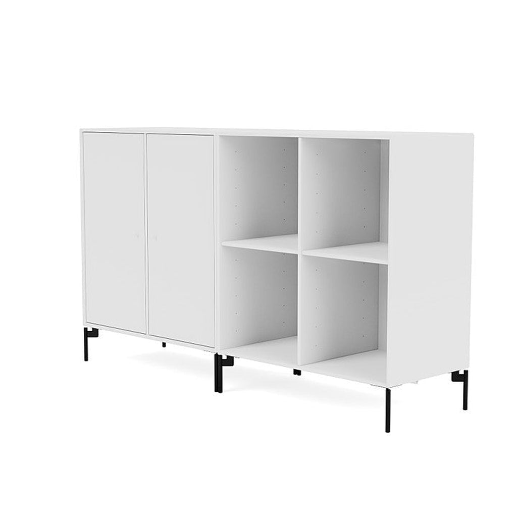 [product_category]-Montana Pair Classic Sideboard With Legs, New White/Black-Montana Furniture-5714322265010-0000PAIR-101-03-MON-1